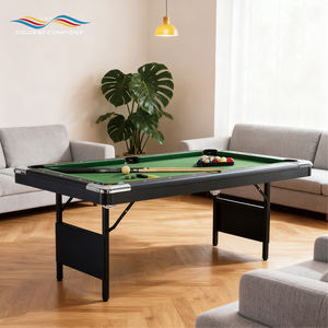 Ensemble de <span class=keywords><strong>table</strong></span> de <span class=keywords><strong>billard</strong></span> pliable S.Q.F de 6 pieds, <span class=keywords><strong>table</strong></span> de <span class=keywords><strong>billard</strong></span> portable en MDF pour l'intérieur avec accessoires, jeu de snooker à domicile - Product Image 4