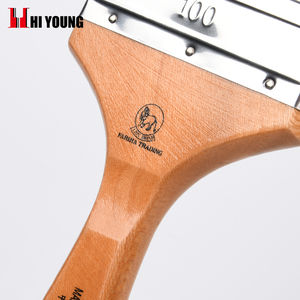 Pincel de pintura de filamento mixto de cerdas blancas de alta calidad, virola chapada en estaño con cepillo de pintura con mango de madera Platane - Product Image 2