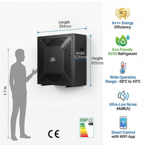 Pompe à chaleur air-eau haute efficacité A+++ R290 6 kW COP 4.83 Chauffage par le sol Refroidissement Domestique GTGLOBE JLB-6004 CE - Product Image 2