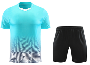 طقم زي كرة قدم مخصص بالجملة، تصميم جديد للرجال، بدلة كرة قدم رخيصة من ألياف البوليستر - Product Image 2
