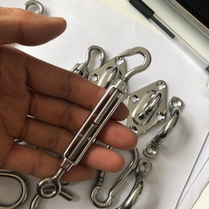 ชุดอุปกรณ์ยึดสแตนเลสแบบเกี่ยว M6 พร้อมตะขอเกี่ยว เชือกขนาด 8 มม. ตัวล็อคแบบปิดขนาด 60 มม. อุปกรณ์เสริมสำหรับผ้าใบกันแดดกลางแจ้ง - Product Image 4