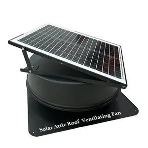 Whirlybird vent heavy-duty steel powerful 30W solar powered industrial roof air extractor ventilation fan for factory