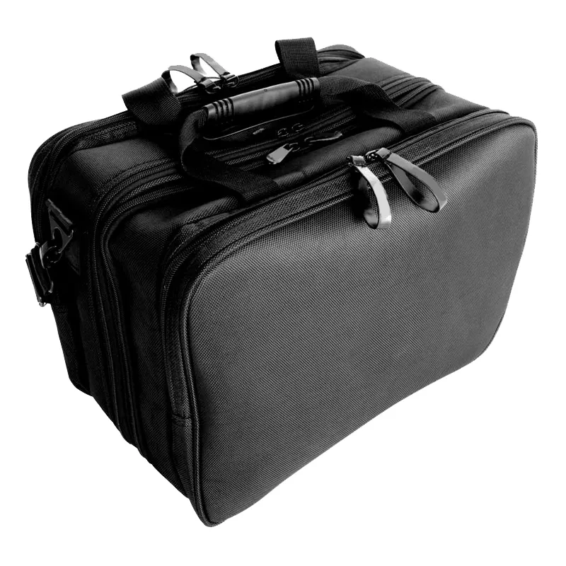 portable shoulder make up organizer makeup case professional cosmetics travel bag with detachable pouches