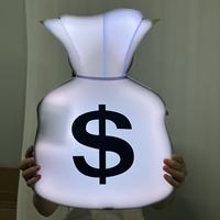 Letrero LED de Mano con Símbolo de Dólar, Accesorio Luminoso para Discotecas, Bares, Fiestas, Servicio VIP, Decoración