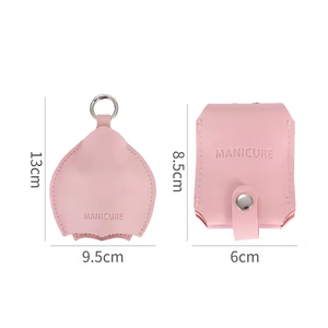 JM - Juego de Manicura de 4 Piezas, Color Rosa, Acero Inoxidable, Cortaúñas, Lima de Uñas, Portátil, con Logotipo Personalizable, Regalo para Niñas - Product Image 4