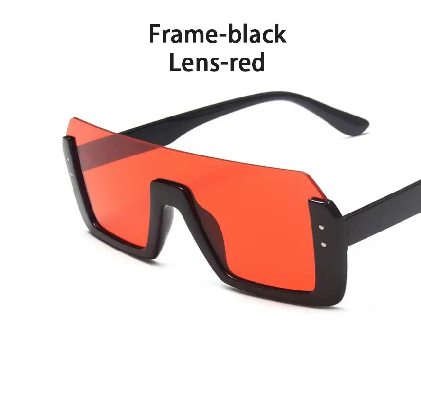 2023 Net Red Die gleiche Sonnenbrille Mode Mehrfarbige Brille Half Frame Reis nagel Persönlichkeit Sonnenbrille Trend Slice Brille