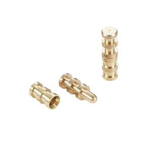 Xinjunye - Broches de guidage en cuivre pur, finition Or sablé 01, axe central pivotant, accessoires de quincaillerie - Product Image 2