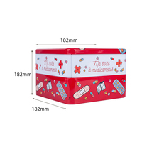 Boîtes en métal carrées personnalisées avec logo, boîte d'emballage en étain