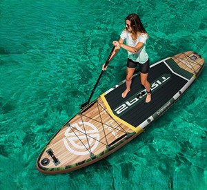 PF Dropshipping Wholesale 11'*34''*6'' Wide <b>Inflatable</b> SUP Stand up Paddle Board for Surfing on Sale SP06 PF Wholesale Surfing P - Product Image 1