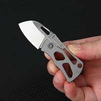 Couteau de survie pliable mini portable, manche en acier inoxydable 3cr13, couteau pliant, porte-clés, outil de camping en plein air