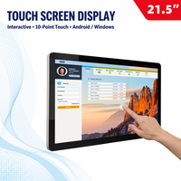 Pantalla LCD Táctil de 22/32/43/55/65 Pulgadas con Android, Montaje en Pared, Carcasa Metálica, Multi-Táctil, para Uso en Ascensores y Aeropuertos, con SDK