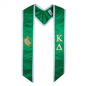 JJ GRADGOWN Écharpe de graduation unisexe personnalisée en polyester brodé, Écharpe de graduation pour les études <span class=keywords><strong>à</strong></span> <span class=keywords><strong>l</strong></span>'étranger, Écharpe de graduation pour uniforme scolaire - Product Image 5