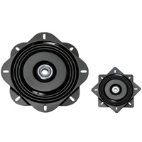 Plateau tournant carré SS 248x248mm avec roulement rotatif, type Lazy Susan