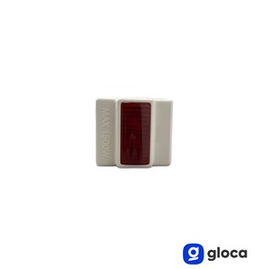 Gloca Set di 3 adattatori di alimentazione luce notturna bianca 250V 2 prese 10/16A con spina 16A - Product Image 3