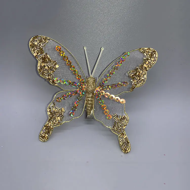 アソートカラーカスタマイズされた蝶家の装飾手仕事芸術装飾のための装飾的な羽の蝶