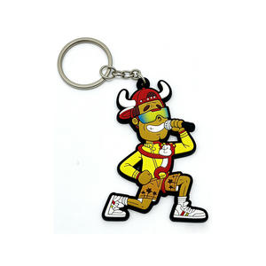 سلسلة مفاتيح مخصصة بتصميم كرتوني عتيق وشعار الشركة ثلاثي الأبعاد من سبائك الزنك - طباعة بالأشعة فوق البنفسجية وتصميم محفور، هدية مؤسسية خفيفة الوزن - Product Image 4