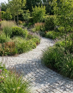 Pierre de pavage en granit naturel gris à motif éventail, écologique, moderne, pour extérieur, parc, patio, allée, <span class=keywords><strong>pavé</strong></span> taillé sur mesure pour jardin - Product Image 5