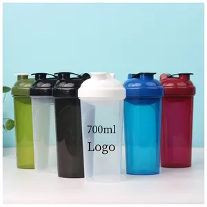 großhandel shaker-flasche benutzerdefinierte shaker-flasche 700 ml shaker-flasche für fitnessstudio