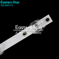 Bande LED universelle ES-5547/12 pour rétroéclairage TV 43 pouces, 12 LED, 2 pièces/kit, barres de rétroéclairage pour réparation de téléviseur