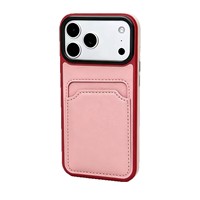 Compatible avec l'iPhone 18 Pro Max, nouveau design animalier, couleur contrastée, porte-cartes en cuir, étui de protection rétro pour téléphone