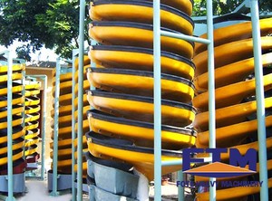 Xoắn ốc máng cho separator Vàng khai thác mỏ xoắn ốc máng tập trung khoáng trọng lực rửa thực vật cho cromit quặng thiếc tách - Product Image 3