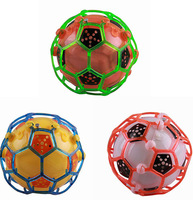Pelota de juguete divertido baile loco fútbol eléctrico Flash Led de luz y música-led pet led vibración sorpresa parpadeante resplandor pelota de juguete