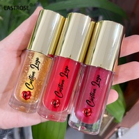 Baume à lèvres transparent rose végétalien tendance aux fruits, marque privée, hydratant, longue tenue, changeant de couleur, huile repulpante pour les lèvres