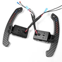 Nuevas Palancas de Cambio Deportivas de 3 Palancas con LED Magnético de Fibra de Carbono para Volante de Coche F30/F10/F22/F25/X5