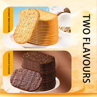 Biscuits croustillants au chocolat salé et à la noix de coco, faibles en gras et en sel, boîte de 500g, marque QIANSI, durée de conservation de 365 jours, gâteaux croustillants pour le bureau et les loisirs