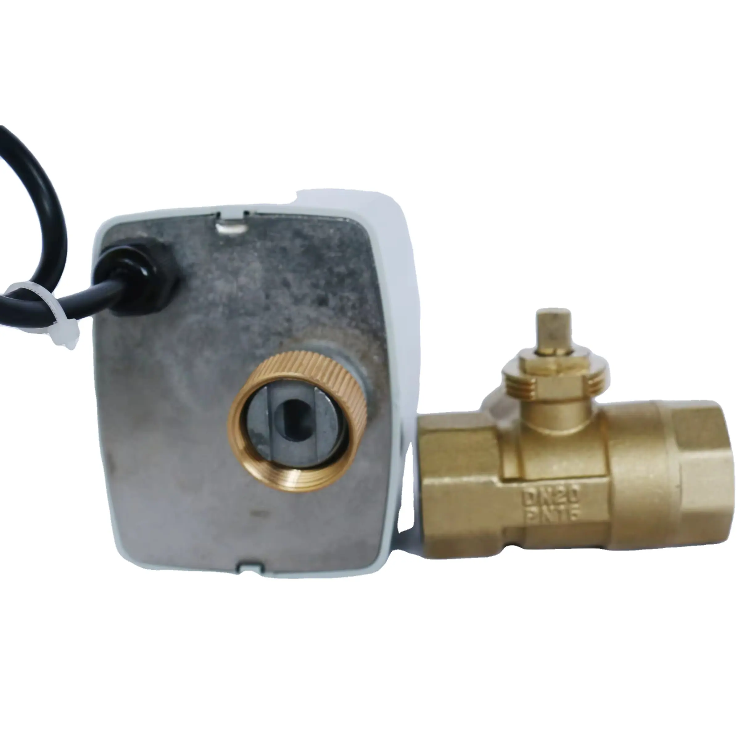 Motorized Electric Ball Valve DN20 Electric Actuator Electric Brass High-temperature Resistant 220V three-way valve