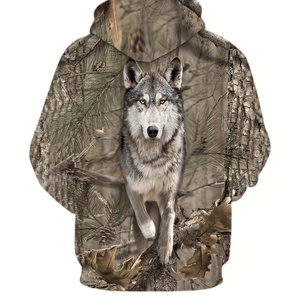 Sudadera con Capucha Oversize para Hombre con Diseño de Patrón 3D Bordado de Deadwood y Cordón Ajustable, Top de Punto para Primavera y Otoño - Product Image 3