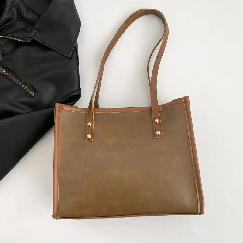 2024 New Fashionable Large Capacity Underarm Bag Leather Tote Bag Cheap Class Women Handbags