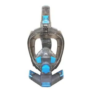 Mergulho produtos subaquáticos 180 graus vista dobrável respiração tubo mergulho máscara conectado ao mini tanque de oxigênio