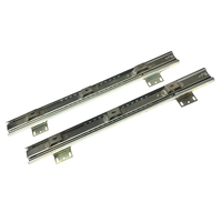 Glissières de tiroir pour armoire, Guides de panier de traction en forme de U montage de support de 45mm, Extension complète