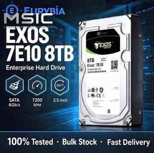 ฮาร์ดดิสก์เซิร์ฟเวอร์ Seagate รุ่น ST8000NM017B ความจุ 8TB 512e แคช 256MB SATA 6Gb/s 7200RPM ขนาด 3.5 นิ้ว สำหรับองค์กร Exos 7E10 - Product Image 1