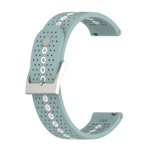 สายรัดข้อมืออัจฉริยะแบบสปอร์ต ระบายอากาศได้ดี สำหรับ <span class=keywords><strong>Suunto</strong></span> <span class=keywords><strong>9</strong></span> <span class=keywords><strong>Peak</strong></span> ขนาด 22 มม. 20 มม. สายนาฬิกาซิลิโคนสองสี - Product Image 4
