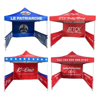 Tente d'exposition personnalisée imprimée, imperméable, avec structure en aluminium, auvent commercial extérieur, stand de marketing pour salon professionnel