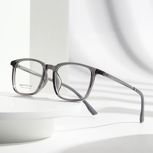 Lunettes optiques carrées Beauty Of Style pour femmes, monture intégrale, verres anti-UV, gris translucide C2, origine Taizhou - Product Image 1