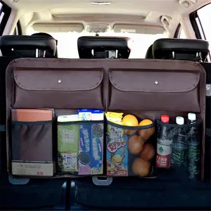 עור רכב מושב MultiCar אספקת תא מטען אחסון אחורי מושב אחורי אחסון פונקציונלי תיק עם מחזיק כיסי מושב אחורי מגן