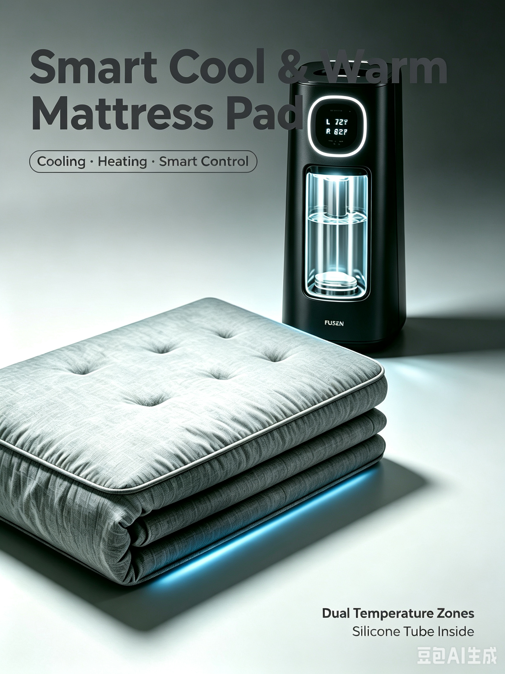 Smart Mattress with Dual Zone Temperature Control Cooling Heating <strong>Sleep</strong> Monitoring System