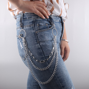 Women's Geometric Body <b>Chain</b> Silver Three Layered Zinc Alloy Casual Fashion Waist <b>Chain</b> - Product Image 1