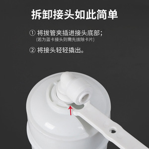 Water Purifier <b>Quick</b> <b>Connector</b> Pull Clamp 83mm Universal 2 And 3 Point Pipe Disassembly Tool For Pe Water Filter Parts - Product Image 5