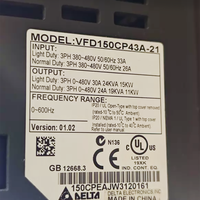 Nouveau Convertisseur de Fréquence Original Delta VFD150CP43A-21 15KW 380~480V 3PH IP20 pour le Contrôle de Moteurs de Ventilateurs et de Pompes à Eau Industrielles