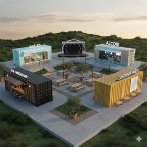 Container multifunzionale impermeabile per esterni, ideale per mercati notturni, chioschi di cibo da strada e centri commerciali, per la vendita di fast food e bevande. - Product Image 1