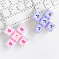 Porte-clés anti-stress LED personnalisé pour bureau, design clavier mécanique, clés d'anime, forme de clavier