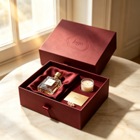 Boîtes cadeaux en carton avec logo doré personnalisé, boîtes à tiroirs rigides en papier de luxe pour bijoux, parfums, cosmétiques et emballages cadeaux