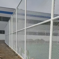 Clôture en treillis métallique robuste en PVC pour jardin, route urbaine, place publique, barrière de sécurité, écologique, installation facile