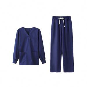 Tenue d'infirmière unisexe en coton et polyester, orange et rose, grande taille, pour hôpital - Product Image 3