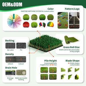 JS Factory Produce Direttamente Erba Sintetica di Alta Qualità Tappeto Erboso Artificiale Decorativo per Giardino - Product Image 5