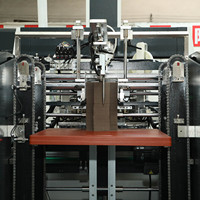 Machine de fabrication de boîtes de cadeaux LS-1246E intelligente automatique de luxe pour bonbons et biscuits nouvel état avec moteur PLC utilisé en usine
